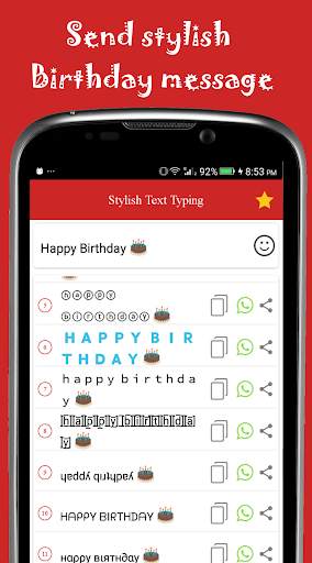 Stylish Text Typing (with Emoj screenshot 1