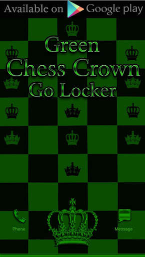 Green Chess Crown Go Launcher Theme screenshot 4
