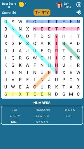 Word Search Game in English screenshot 2