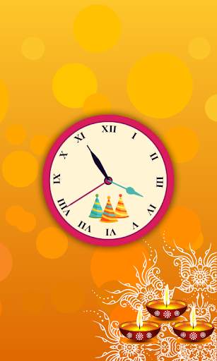 Diwali Clock Live Wallpaper screenshot 5