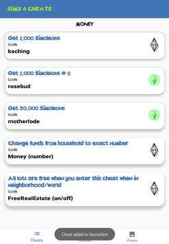 Sims 4 Cheats screenshot 14