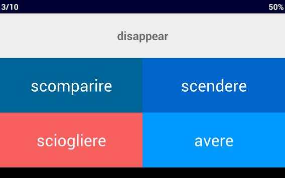 Italian Verb Blitz screenshot 9