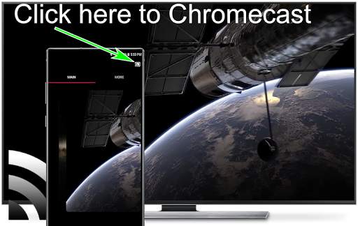 Galaxy background for Chromecast TV screenshot 1