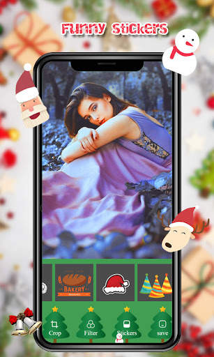 Christmas Sticker Camera App screenshot 4