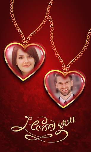 Couple Locket Photo Frames 2 تصوير الشاشة
