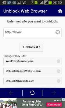Unblock Website Browser screenshot 2