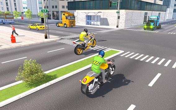 Real Bike Attack Racing Highway Stunt Rider 2018 screenshot 5