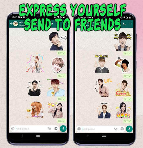 Korean Sticker KPop WASticker for WhatsApp screenshot 4
