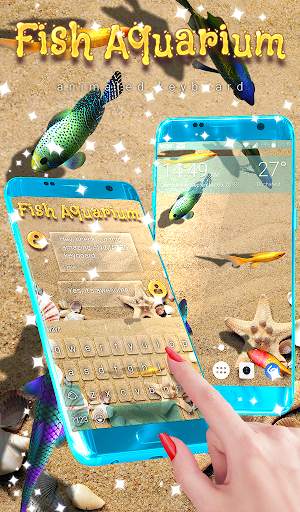 Fish Keyboard + 3D Wallpaper screenshot 1