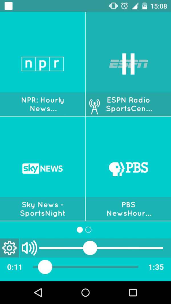 myTuner Audio News screenshot 1