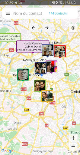 Contact on Map screenshot 1