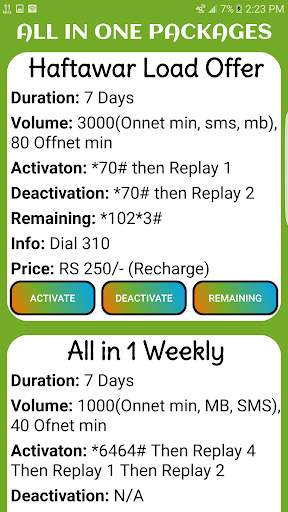 Zong Packages: Call, SMS & Internet 2020 screenshot 10