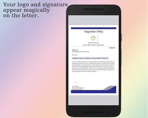Teleprinter Letterhead Maker ( Letter writing app) screenshot 6