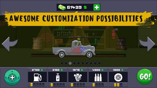 Drive or Die - Zombie Pixel Earn to Epic Racing screenshot 2