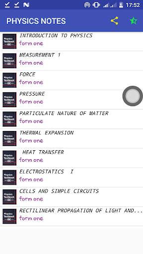 PHYSICS FORM ONE HANDBOOK/NOTES screenshot 1