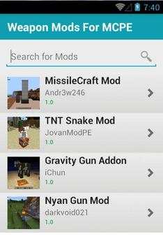 Weapon Mods For MCPE screenshot 2