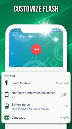 Flash alert for all notification, blink on Call screenshot 8