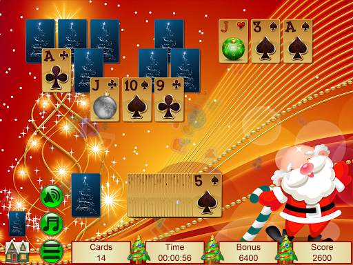 Xmas TriPeaks, card solitaire screenshot 14