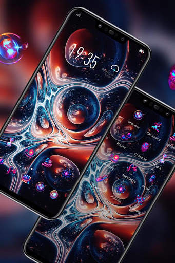 Colorful theme Red bubble sky art Y21L screenshot 2