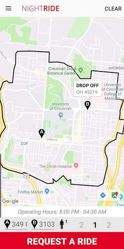 UC NightRide screenshot 1