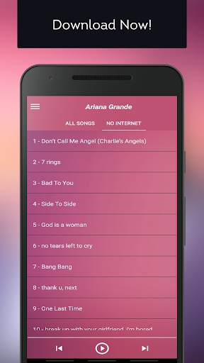 Ariana Grande Songs 2020 Without internet screenshot 2