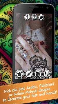 Mehndi Designs Photo Stickers screenshot 3
