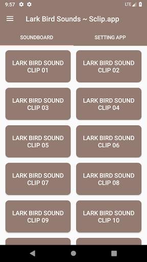 Lark Bird Sound Collections ~ Sclip.app screenshot 1