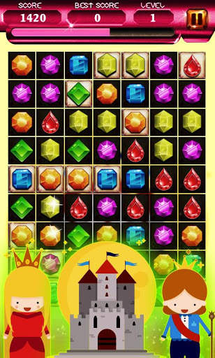 Match 3 Crush Princess Jewels Blast -  Puzzle Game screenshot 1