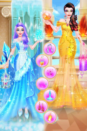 Ice VS Fire Princess Makeup скриншот 4