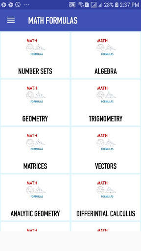 Math Formulas Offline screenshot 2