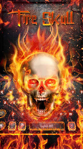 Fire Skull Keyboard screenshot 1