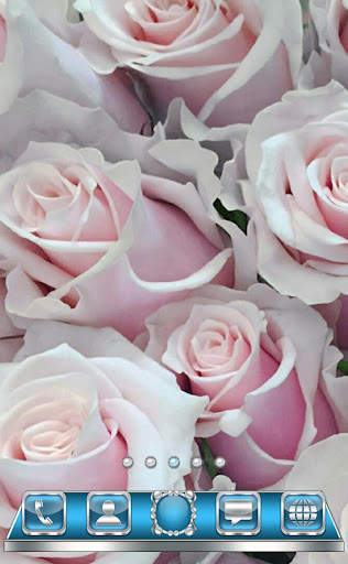 White Roses Go Launcher theme screenshot 2