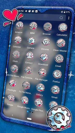 Girl Sketch Launcher Theme screenshot 2