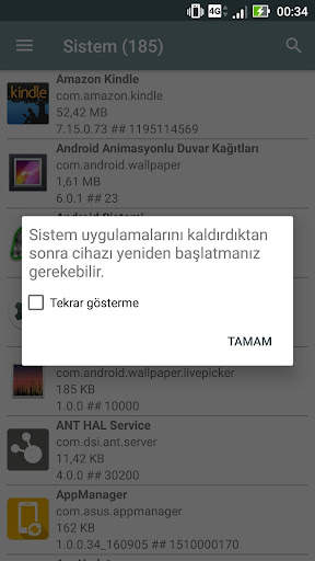 Sistem uygulaması yöneticisi screenshot 8