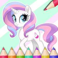 Coloring Unicorns Game Color b logo