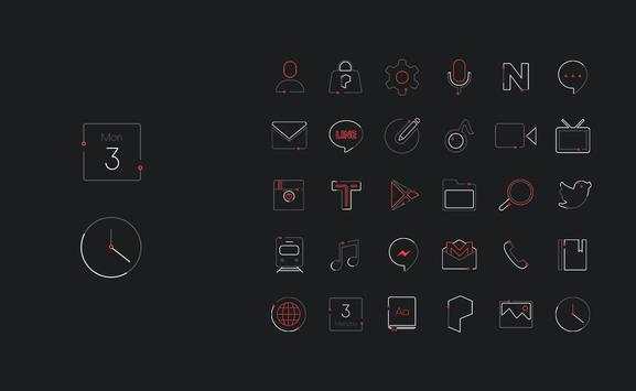 Black Simple Widgetpack theme screenshot 1