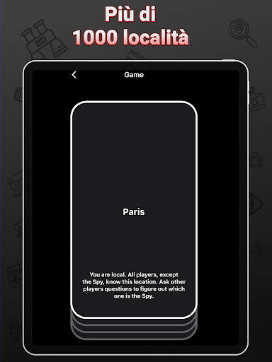 Spia Gioco da tavolo per feste screenshot 8