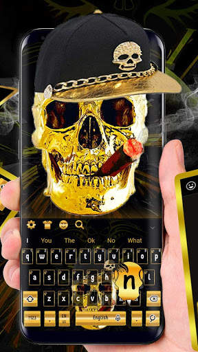3D Skull Hip Hop Keyboard screenshot 2