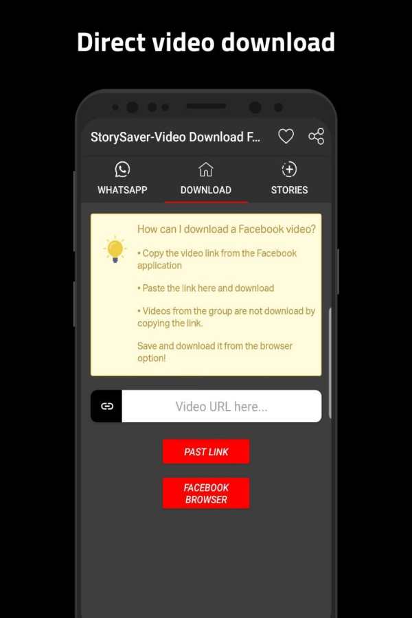Story Saver - Video Downloader for Facebook screenshot 1
