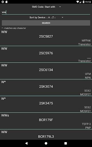 SMD Marking Codes screenshot 3
