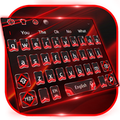 Tema tastiera rosso nero aziendale icon