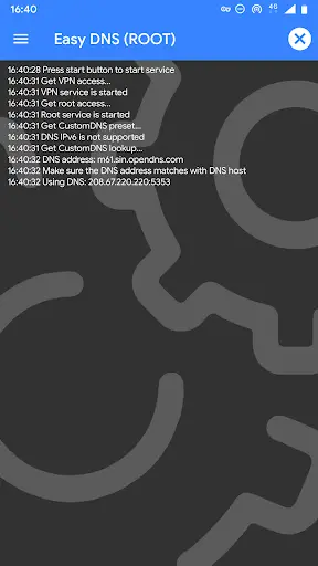 Easy DNS (NO/ROOT) screenshot 1