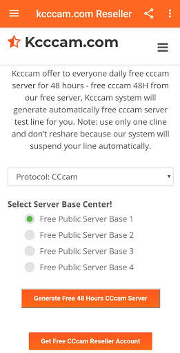 Free CCcam Server 48 Hours Generator App screenshot 3