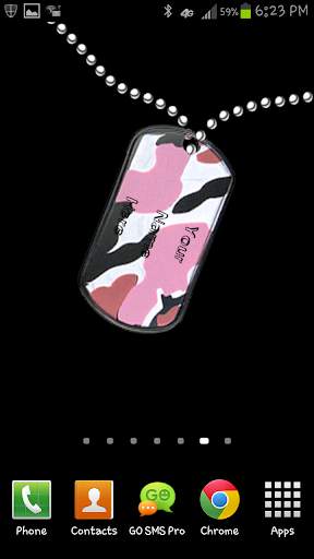 FREE Dog Tags LIVE WALLPAPER screenshot 2