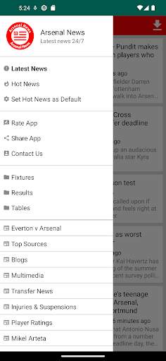 Arsenal Latest News 24/7 2 تصوير الشاشة