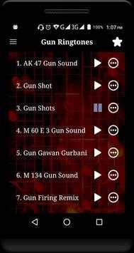 Gun Sounds Ringtones 1 تصوير الشاشة