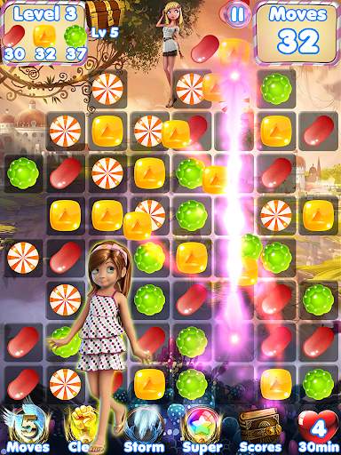 Candy Girl - Cute match 3 games screenshot 3