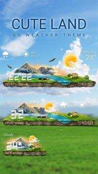 Mini Land Weather Widget Theme स्क्रीनशॉट 1