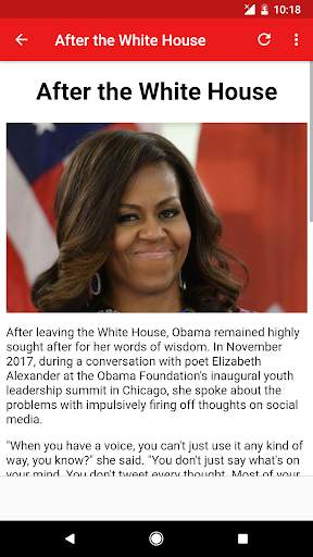 Michelle Obama Biography screenshot 3