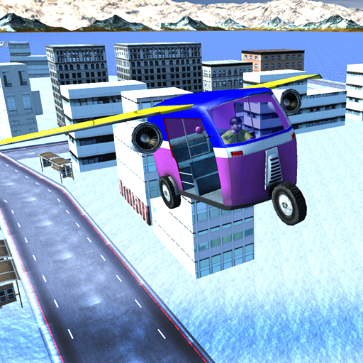 Flying Modern Auto Rickshaw icon